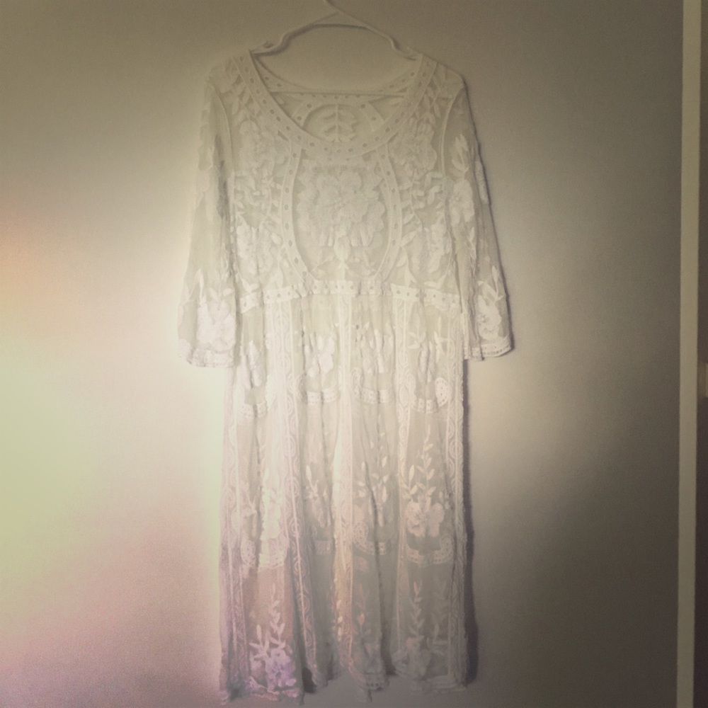 Beautiful Sheer White Dress